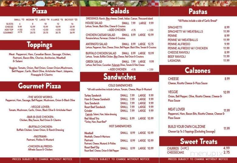 Redwood Pizza and Wings - Montebello, CA menu_pic