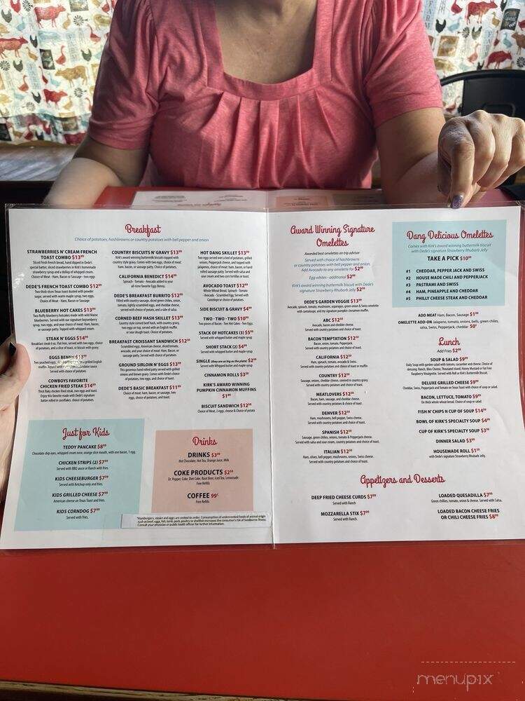 DeDe's Farmhouse Cafe - Parowan, UT menu_pic