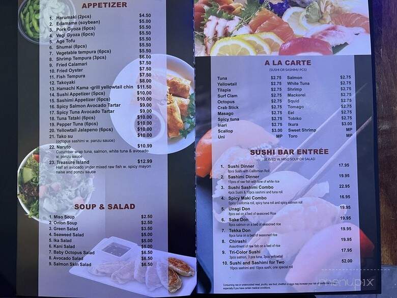 A'xin Sushi & Hibachi Express - Newberry, FL menu_pic