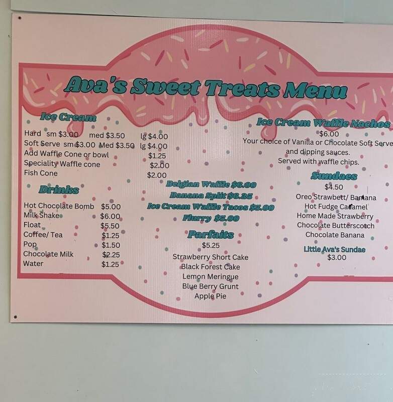 Ava's Sweet Treats - Digby, NS menu_pic