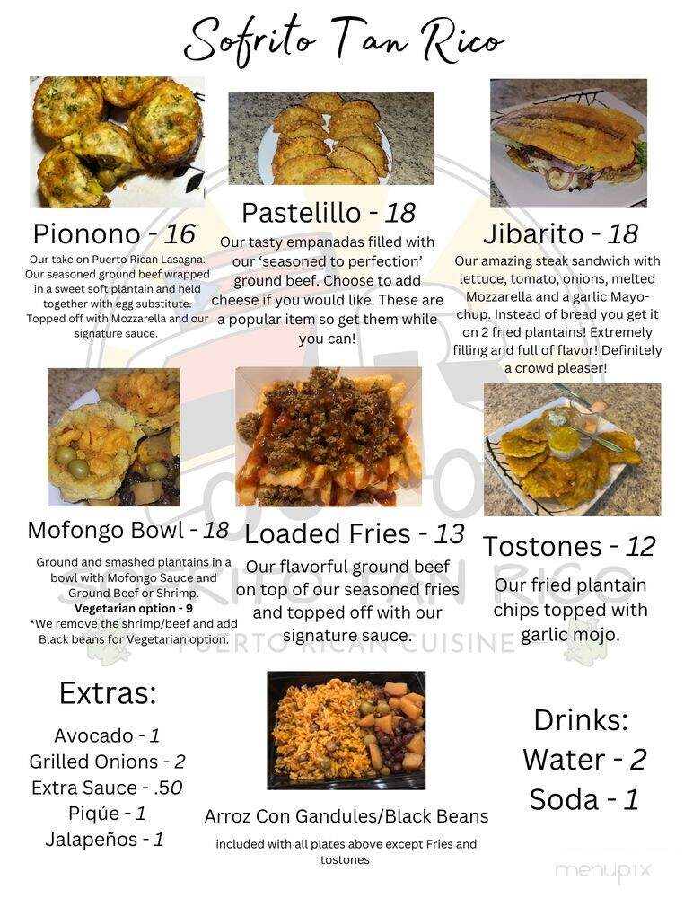 Sofrito Tan Rico - Maricopa, AZ menu_pic