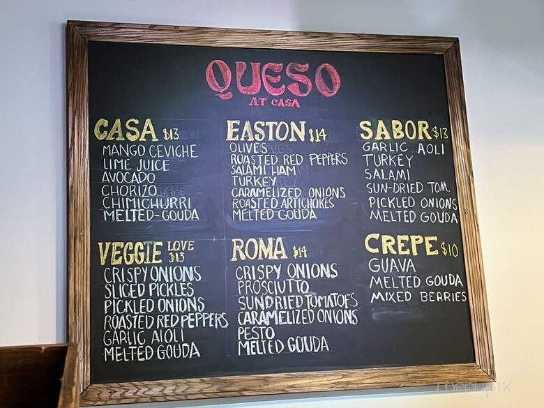 Queso At Casa - Easton, PA menu_pic