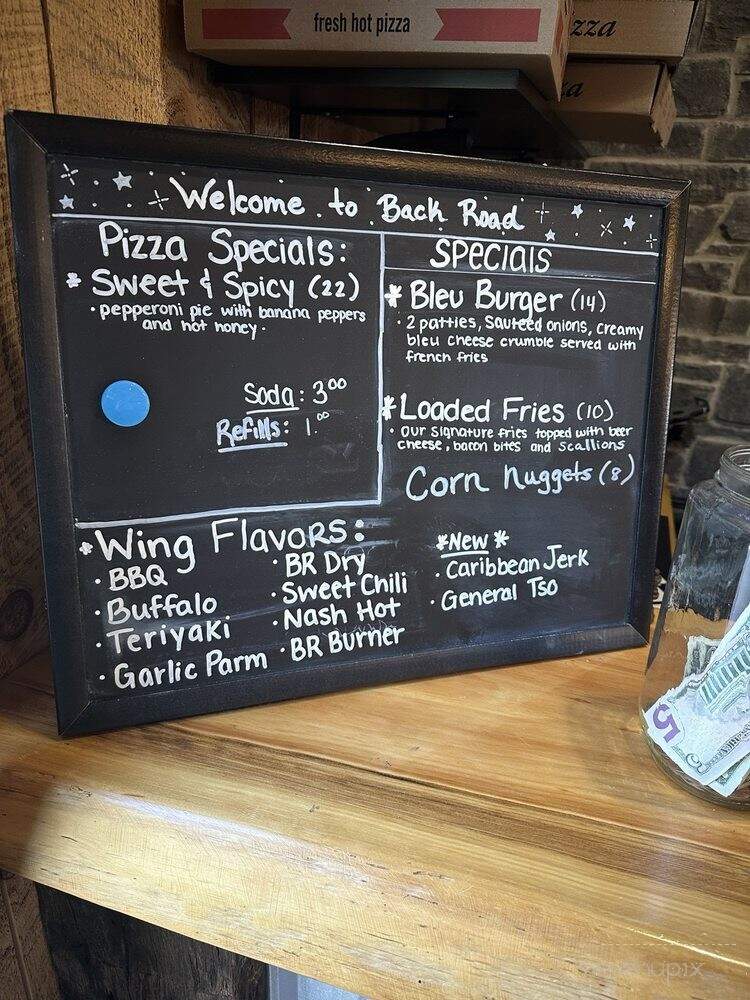 Back Road Brewing - Milford, PA menu_pic