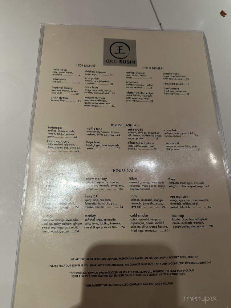King Sushi - Driggs, ID menu_pic