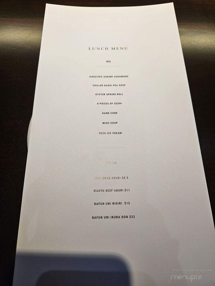 Torake - Richmond, BC menu_pic