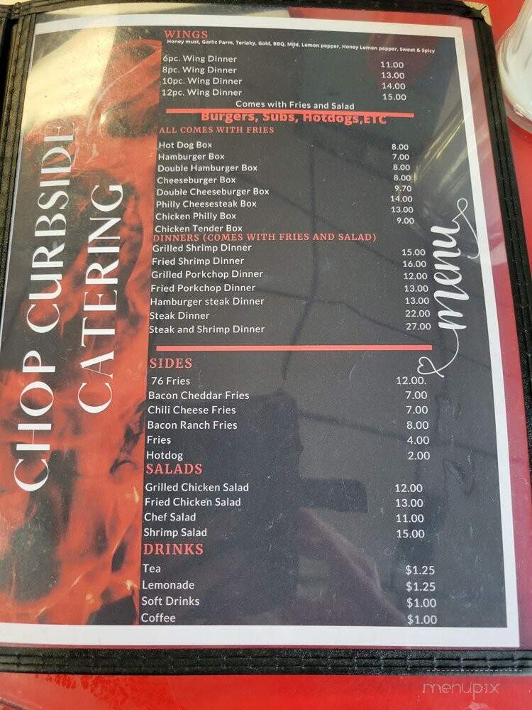 Chop Curbside Catering - Marion, SC menu_pic
