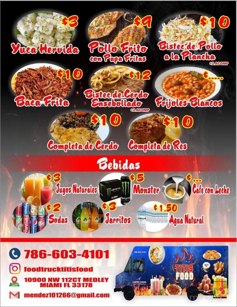 Titi's Food - Medley, FL menu_pic
