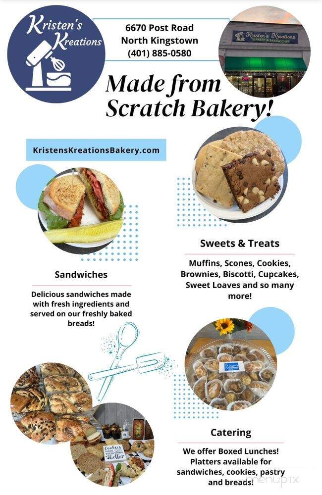 Kristen's Kreations - North Kingstown, RI menu_pic