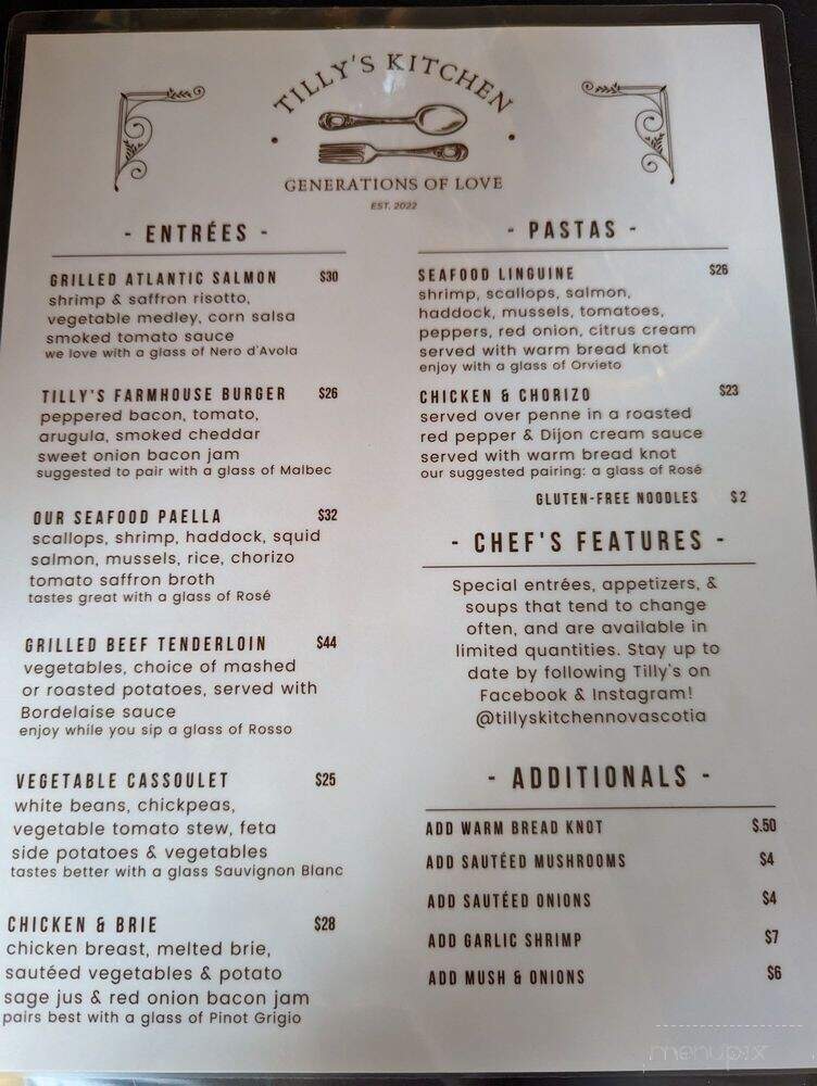 Tilly's Kitchen - New Glasgow, NS
