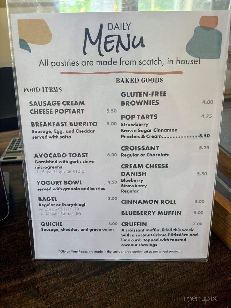 Keagan's Coffee - Bernice, OK menu_pic