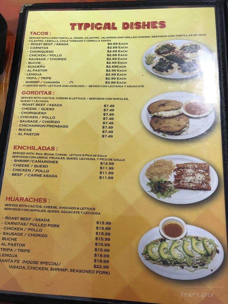 Sante Fe Restaurante - Arcadia, WI menu_pic