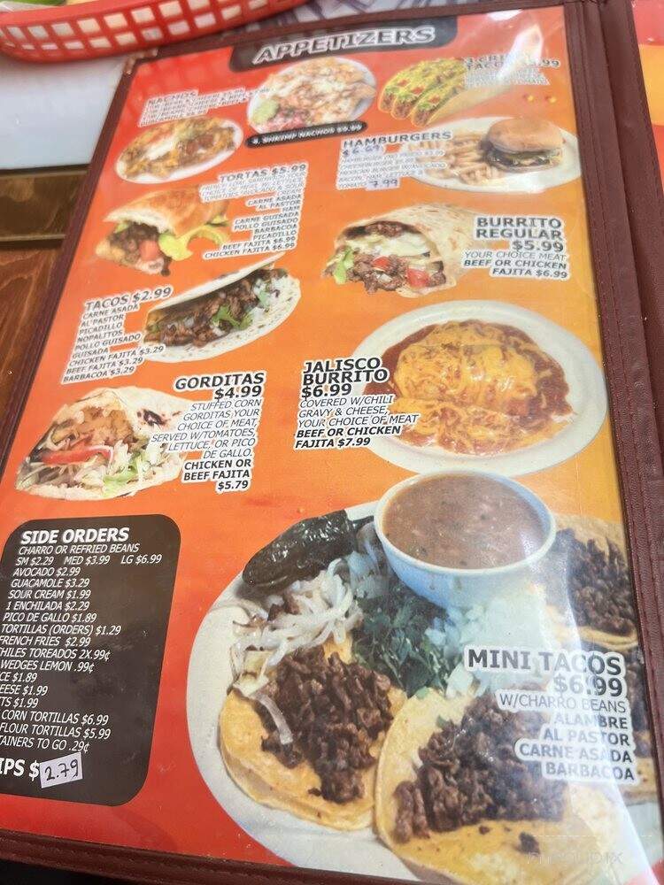 San Juan Mexican Restaurant - Marion, TX menu_pic
