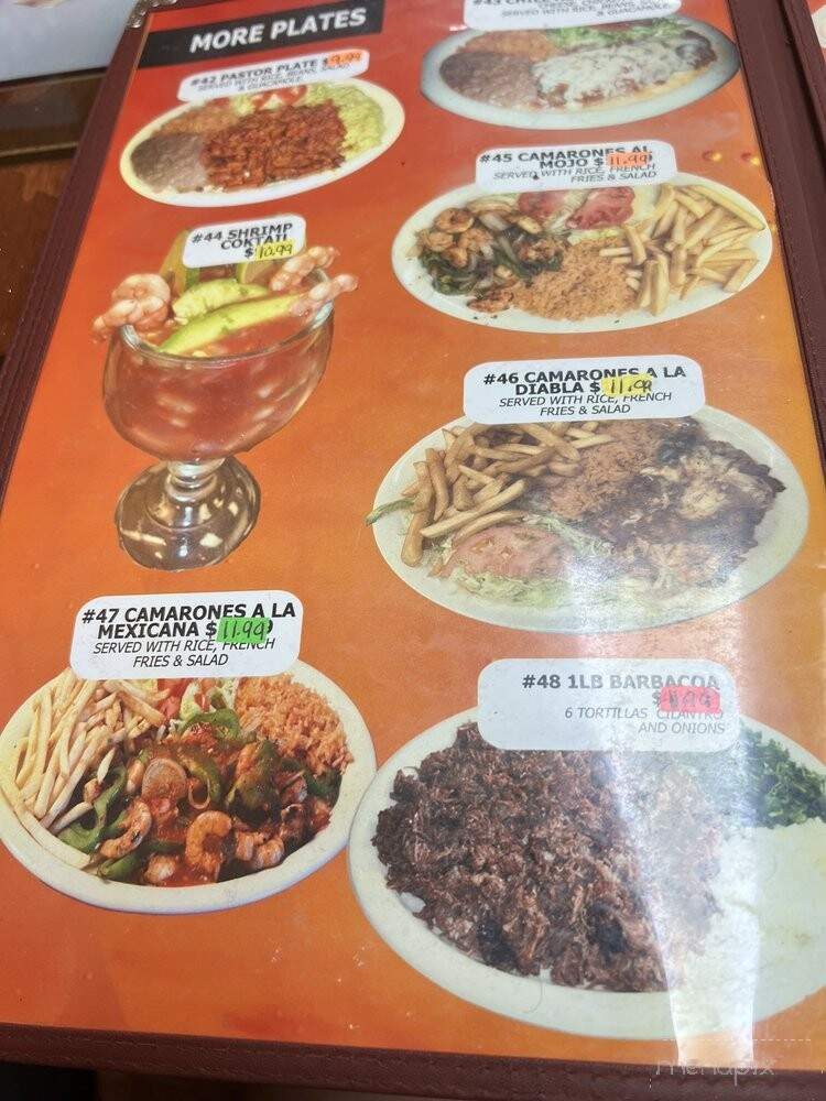 San Juan Mexican Restaurant - Marion, TX menu_pic