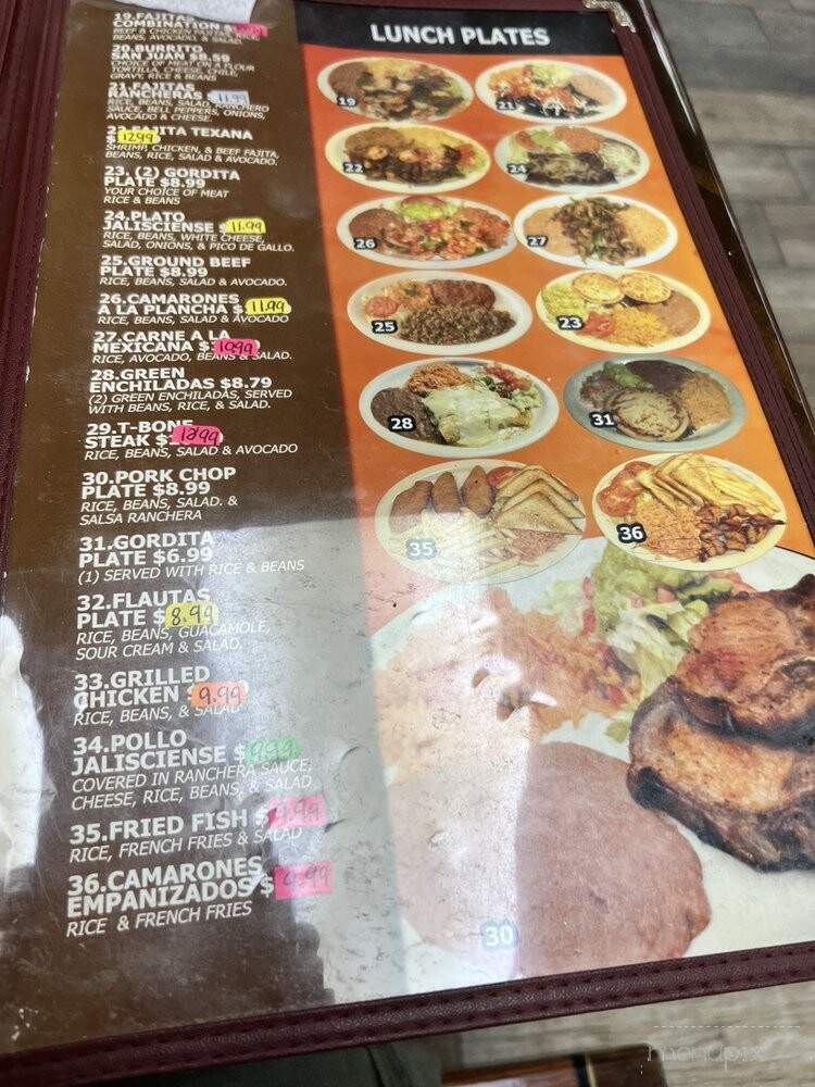 San Juan Mexican Restaurant - Marion, TX menu_pic