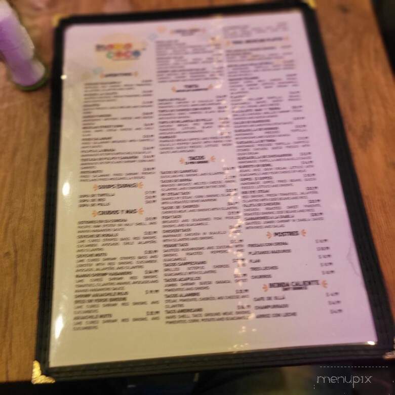 Mama Coco Taqueria & Cevicheria Restarting - Queens, NY menu_pic