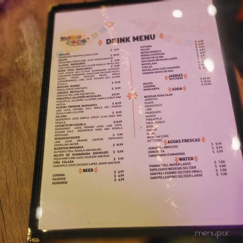Mama Coco Taqueria & Cevicheria Restarting - Queens, NY menu_pic