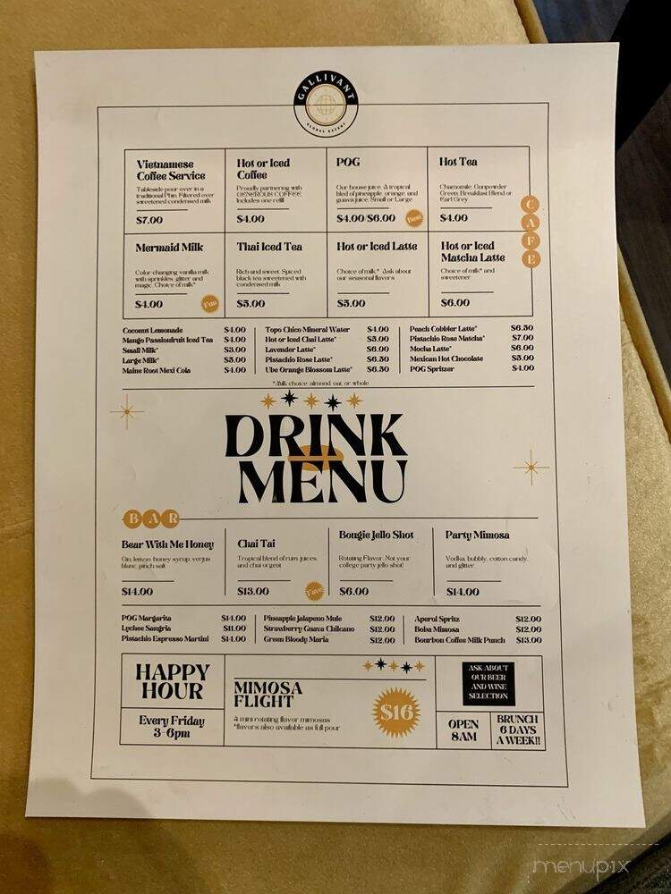 Gallivant Global Eatery - Dover, NH menu_pic
