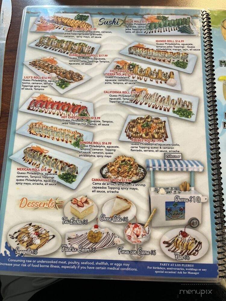 Mariscos Los Plebes - Muncie, IN menu_pic
