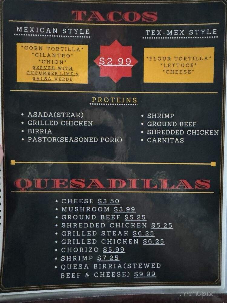 Diego's Bar and Grill - Somerset, KY menu_pic