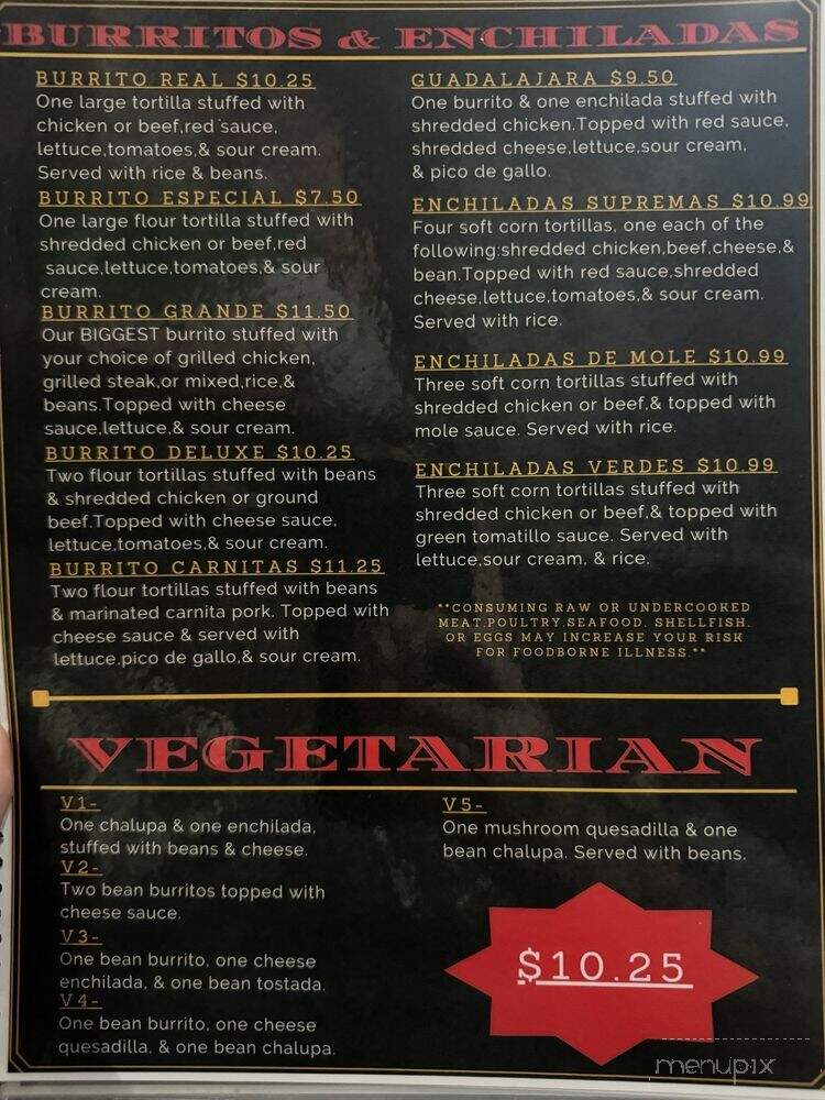 Diego's Bar and Grill - Somerset, KY menu_pic
