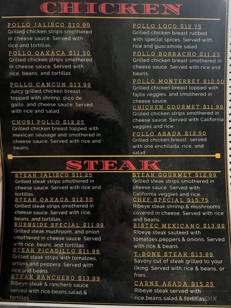 Diego's Bar and Grill - Somerset, KY menu_pic