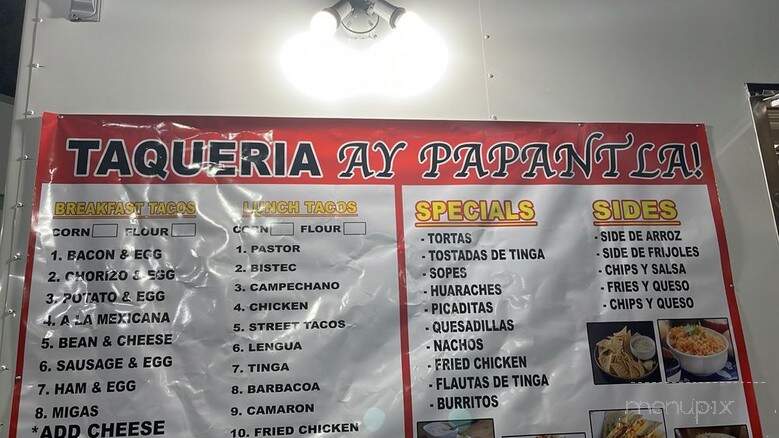 Taqueria Ay Papantla - Austin, TX menu_pic