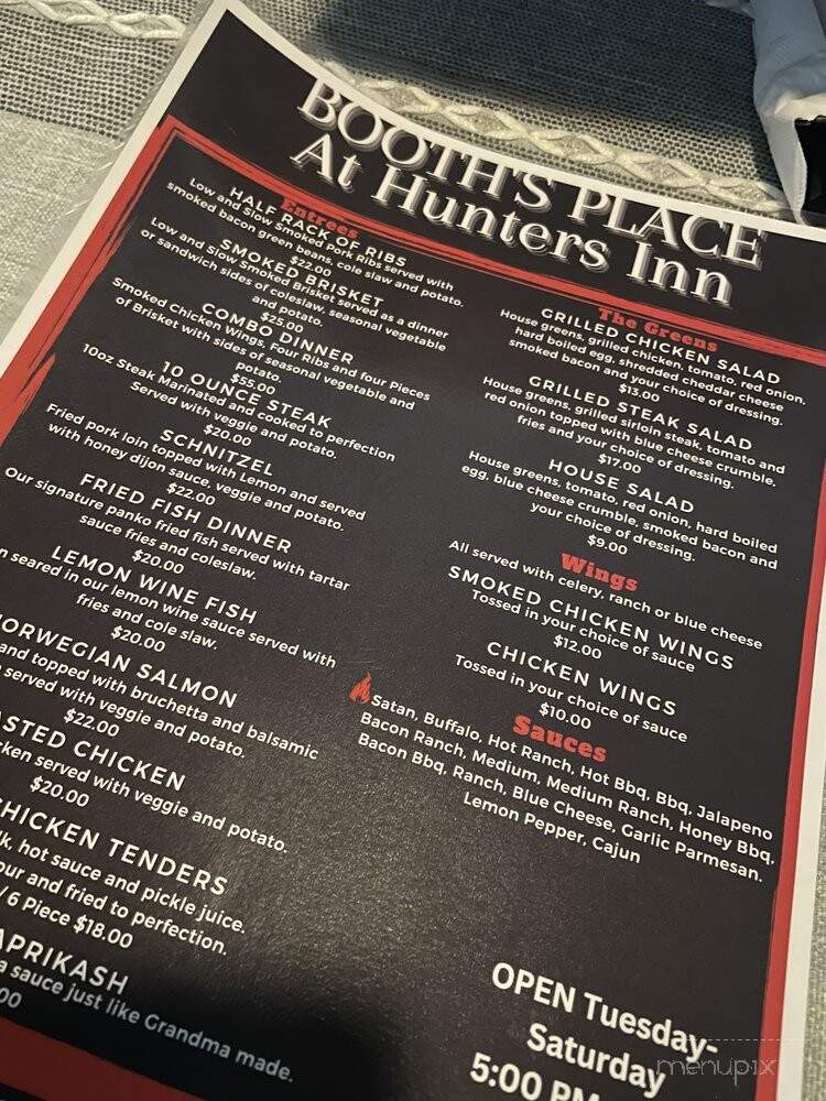 The Hey Now - Rock Creek, OH menu_pic