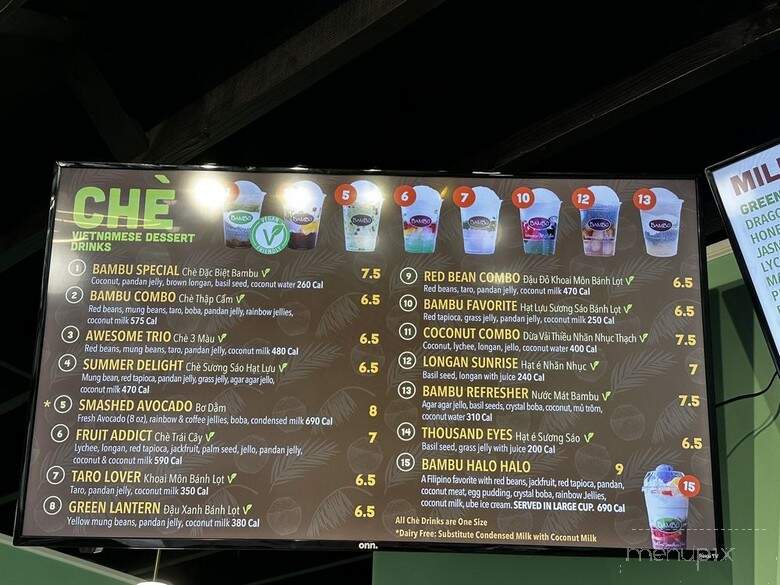 Bambu - Green Bay, WI menu_pic