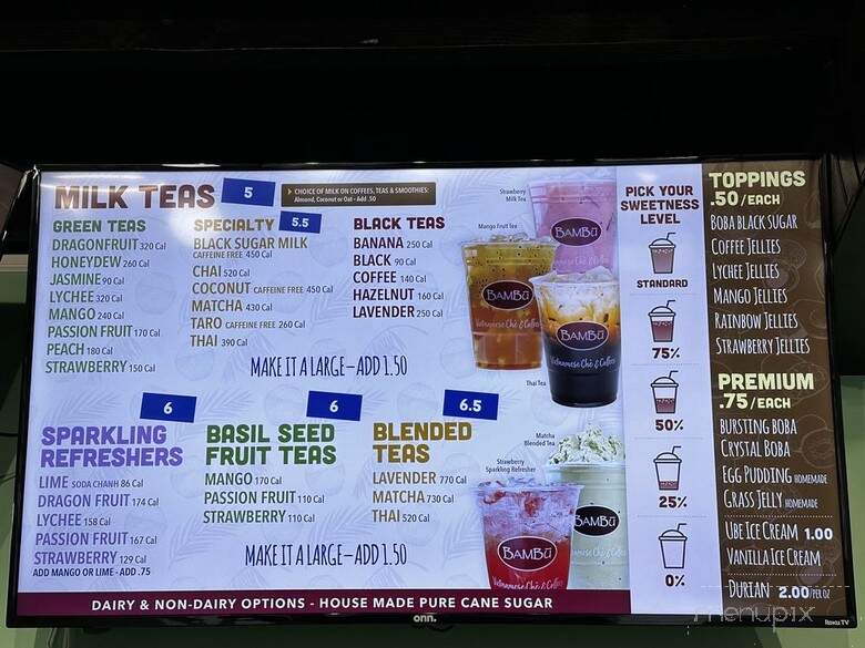 Bambu - Green Bay, WI menu_pic