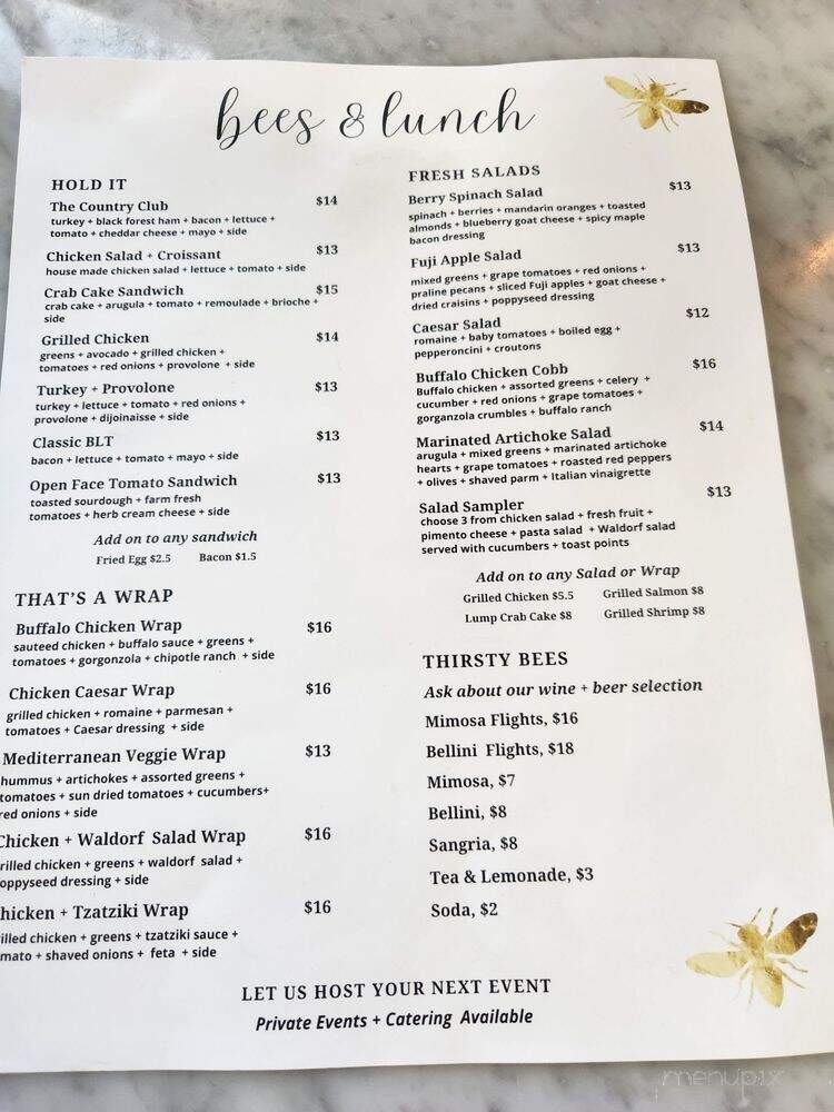 Bees & Boards Restaurant + Provision - Fayetteville, NC menu_pic