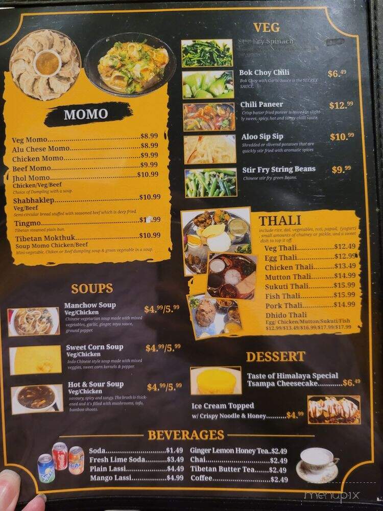 Taste Of Himalaya - Elmhurst, NY menu_pic