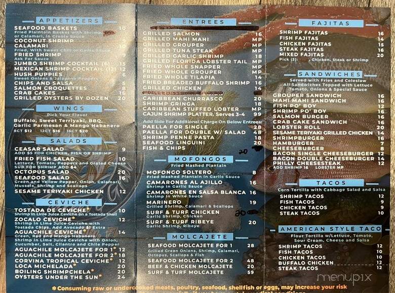 Zocalo Grill - Haines City, FL menu_pic