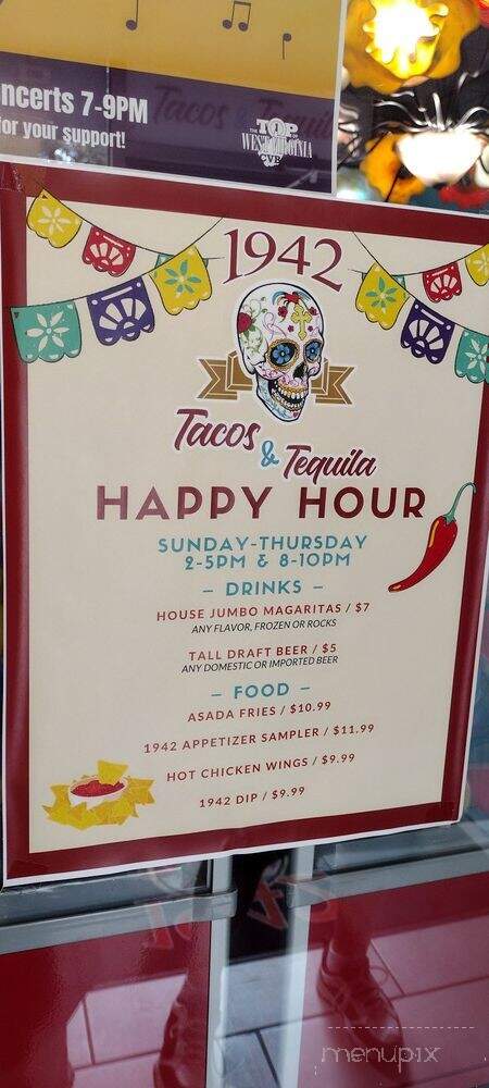 1942 Tacos & Tequila - Newell, WV menu_pic