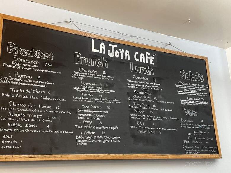La Joya Cafe - San Francisco, CA menu_pic