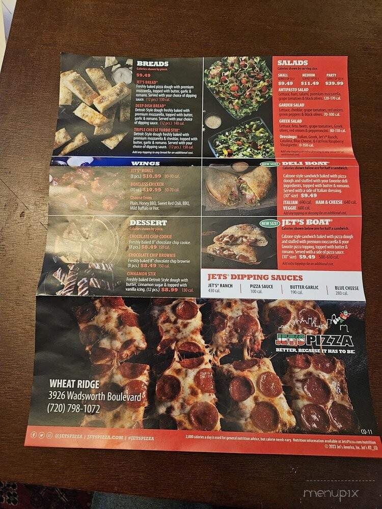 Jet's Pizza - Wheat Ridge, CO menu_pic