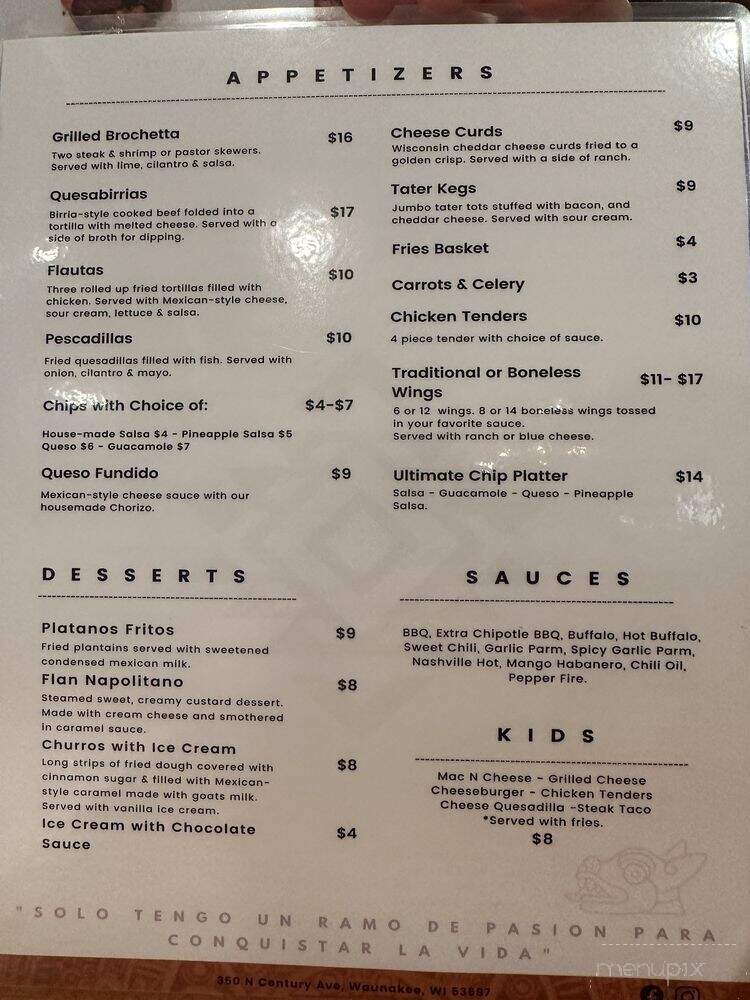 Locos Casa Club - Waunakee, WI menu_pic