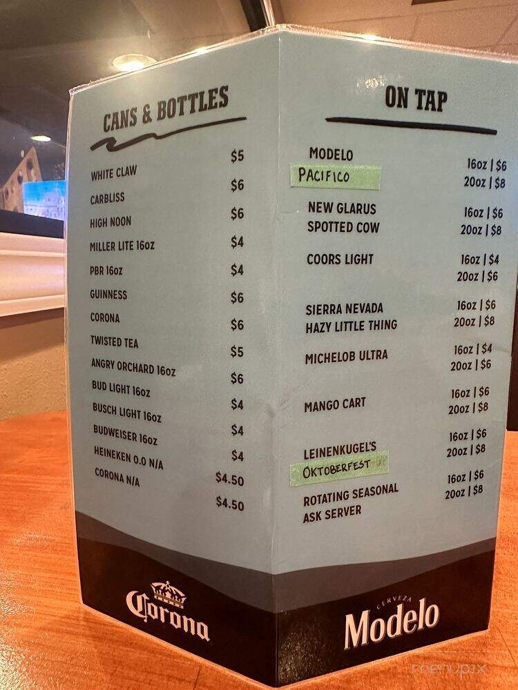 Locos Casa Club - Waunakee, WI menu_pic