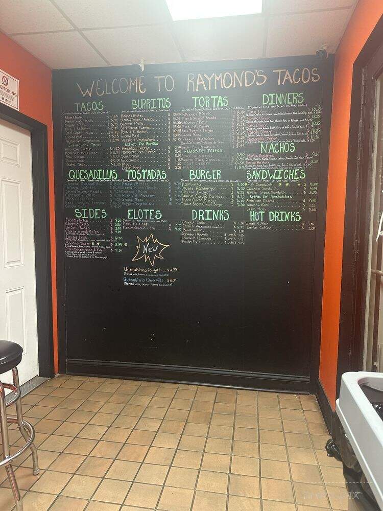 Raymond's Tacos - Chicago, IL menu_pic