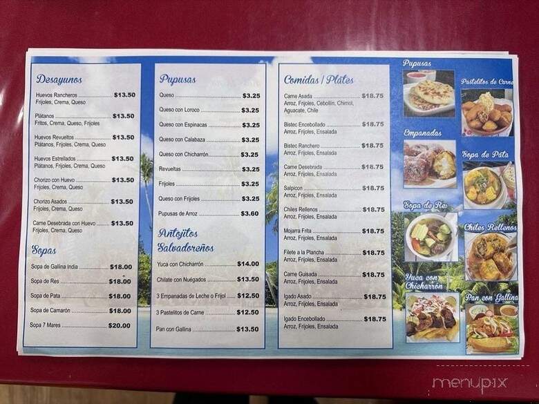 Pupuseria La Quebrada - Los Angeles, CA menu_pic