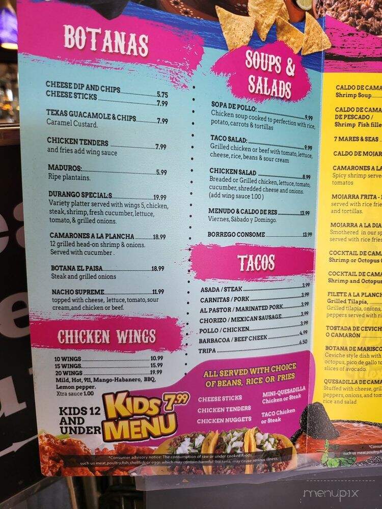 La Morenita - Conyers, GA menu_pic