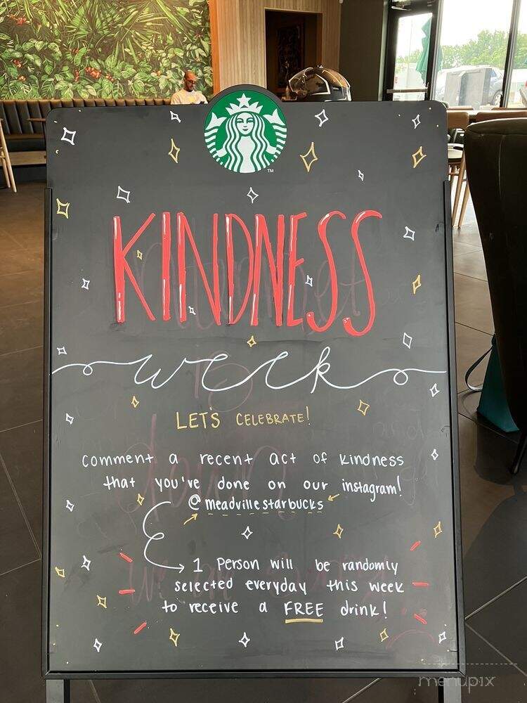 Starbucks Coffee - Meadville, PA menu_pic