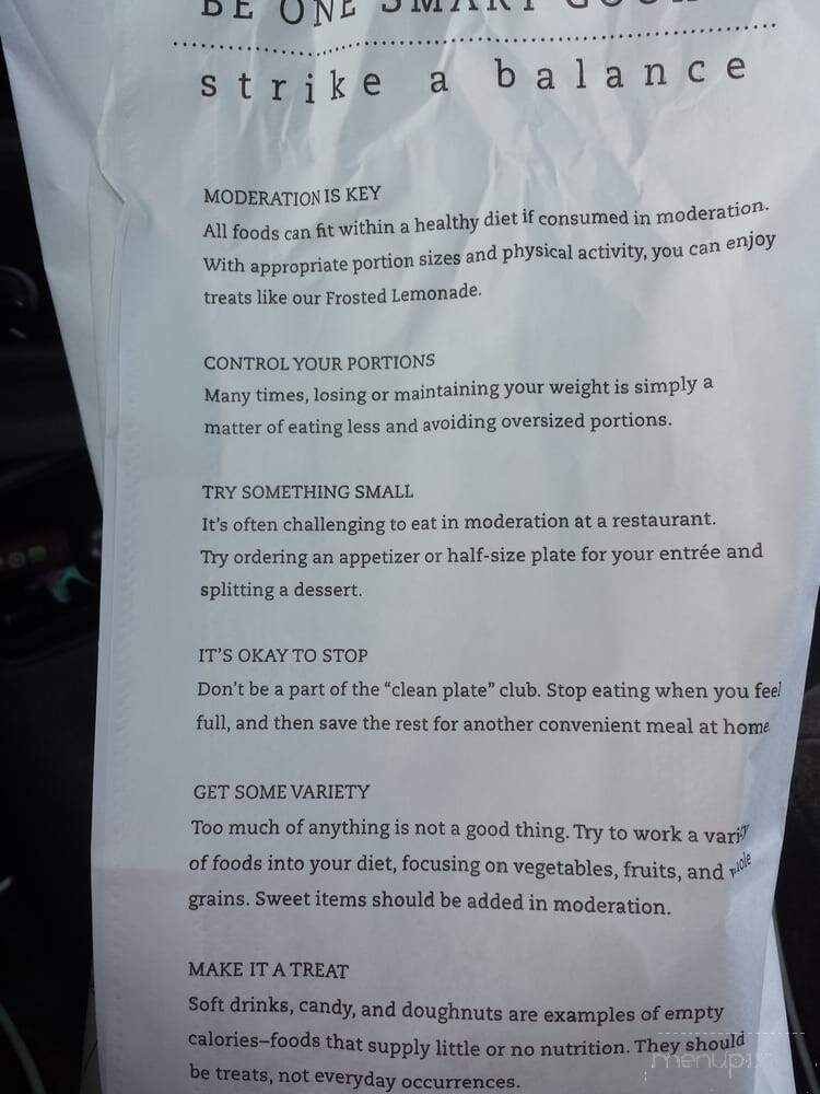 Chick-fil-A - Savannah, GA menu_pic