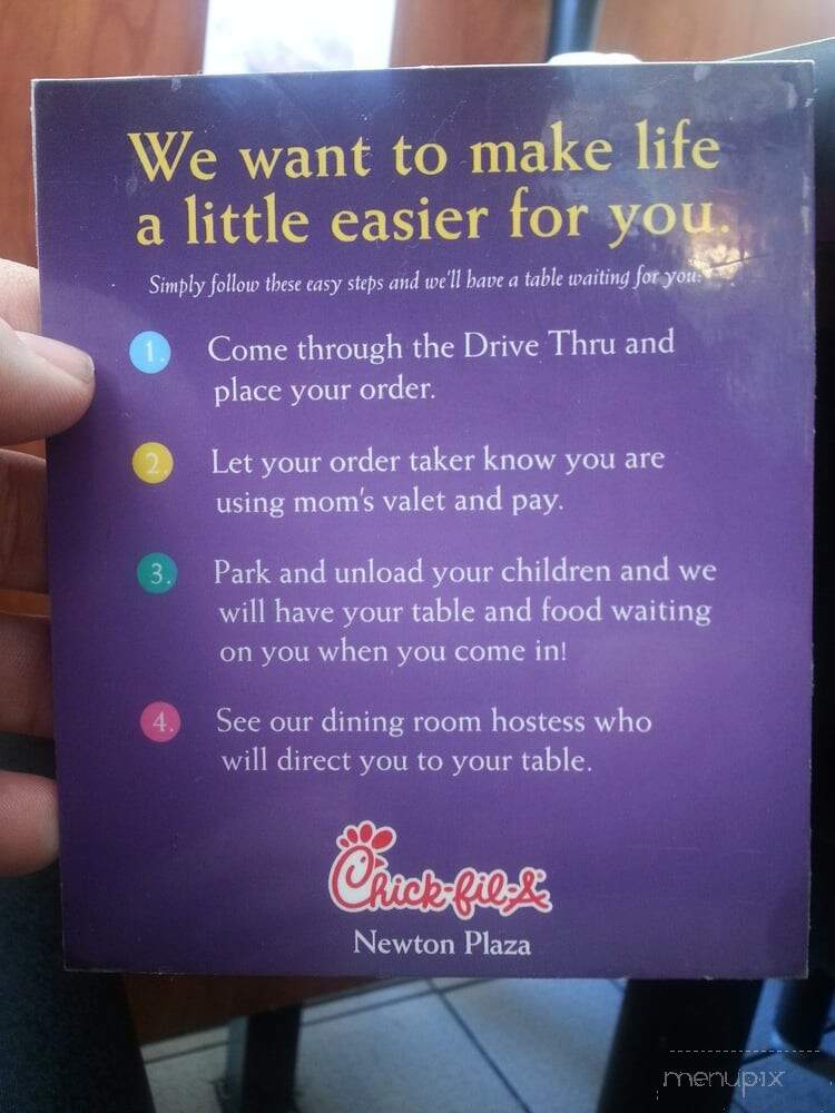 Chick-fil-A - Covington, GA menu_pic