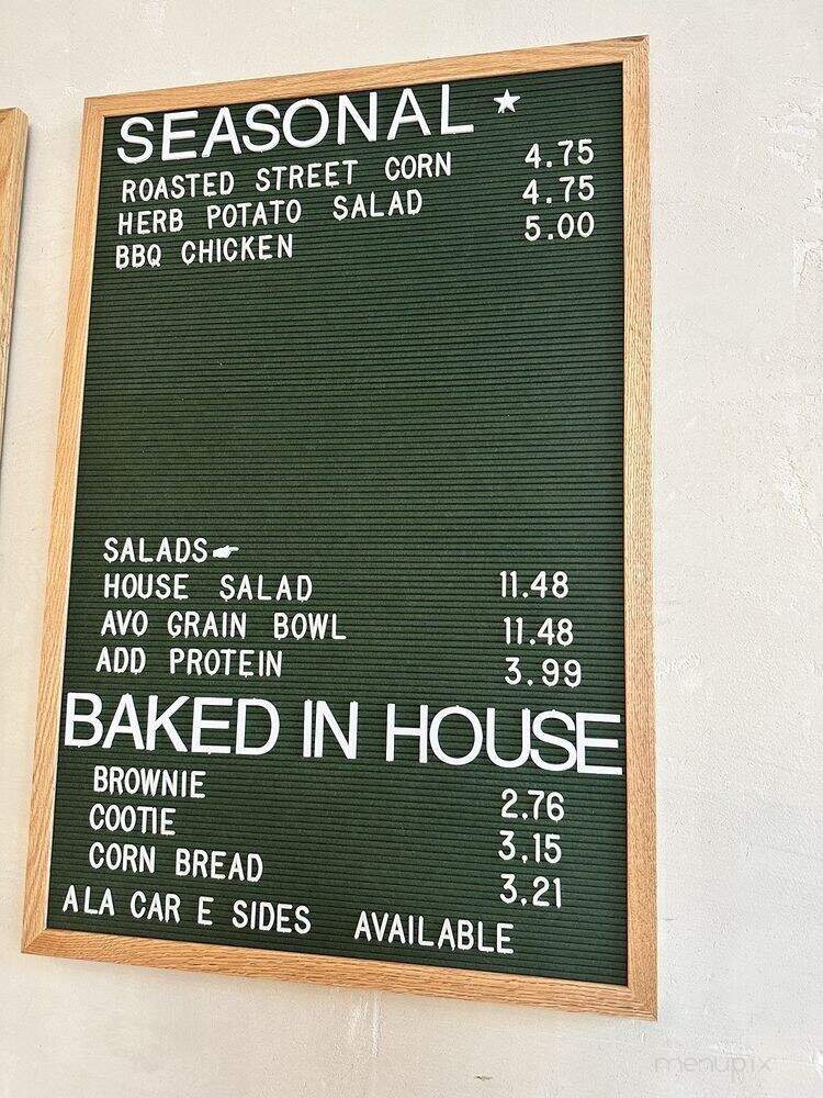 DIG - New York, NY menu_pic