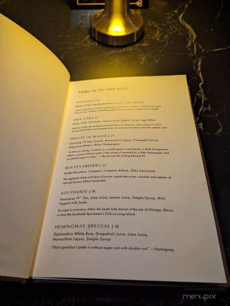 Bernard's - Chicago, IL menu_pic