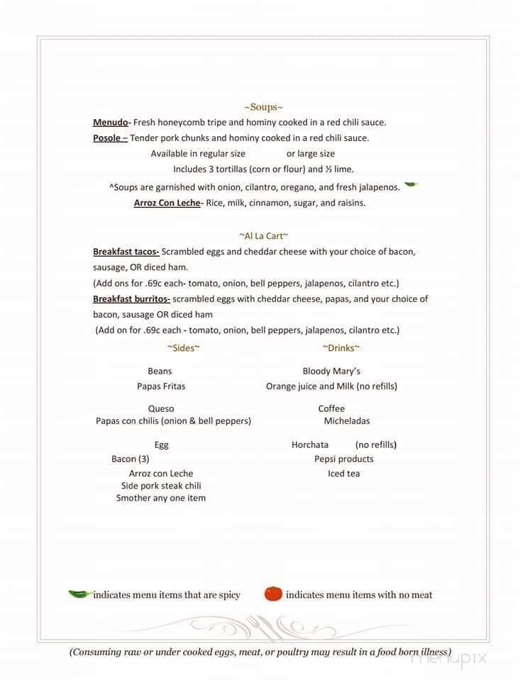 La Casita Salina - Salina, KS menu_pic
