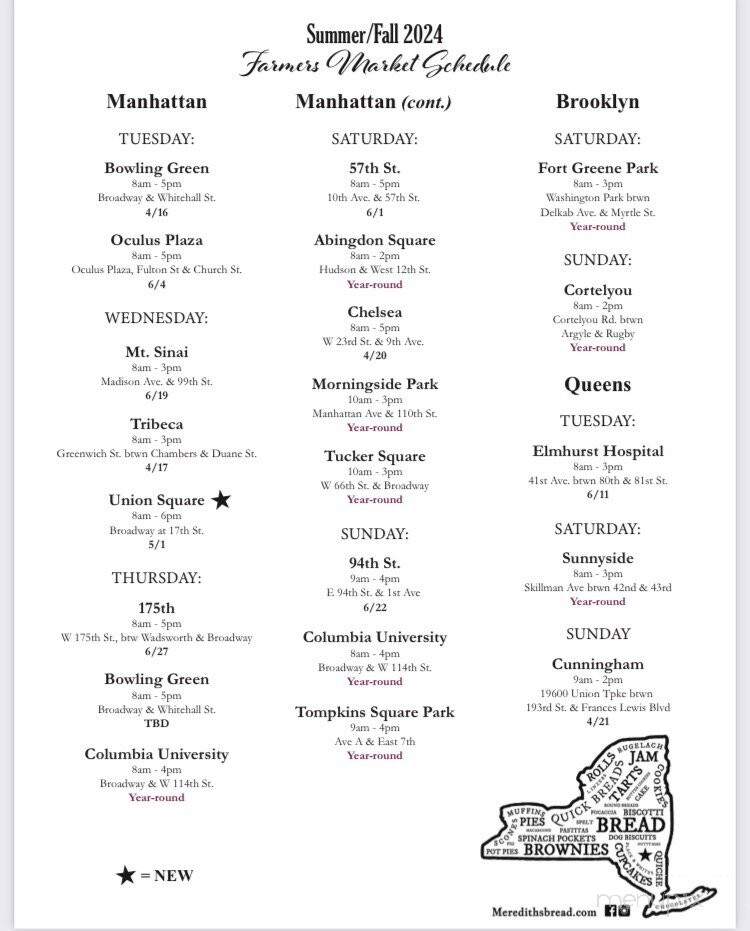 Meredith's Bread - Kingston, NY menu_pic