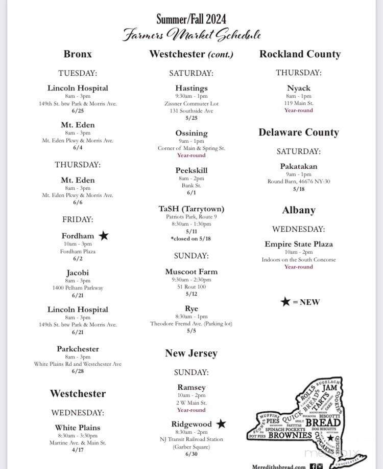 Meredith's Bread - Kingston, NY menu_pic