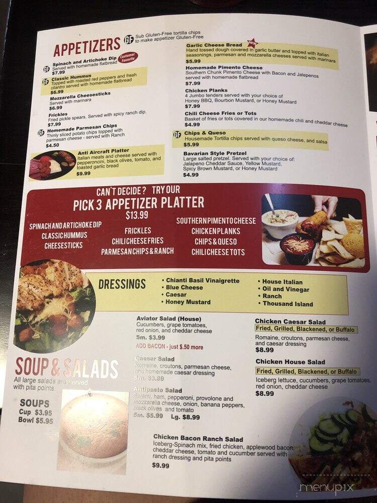 Wild Ace Pizza & Pub - Greer, SC menu_pic