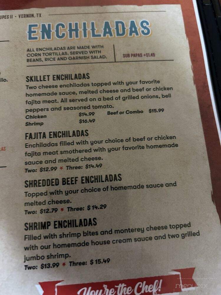 Lupes II In Vernon - vernon, TX menu_pic